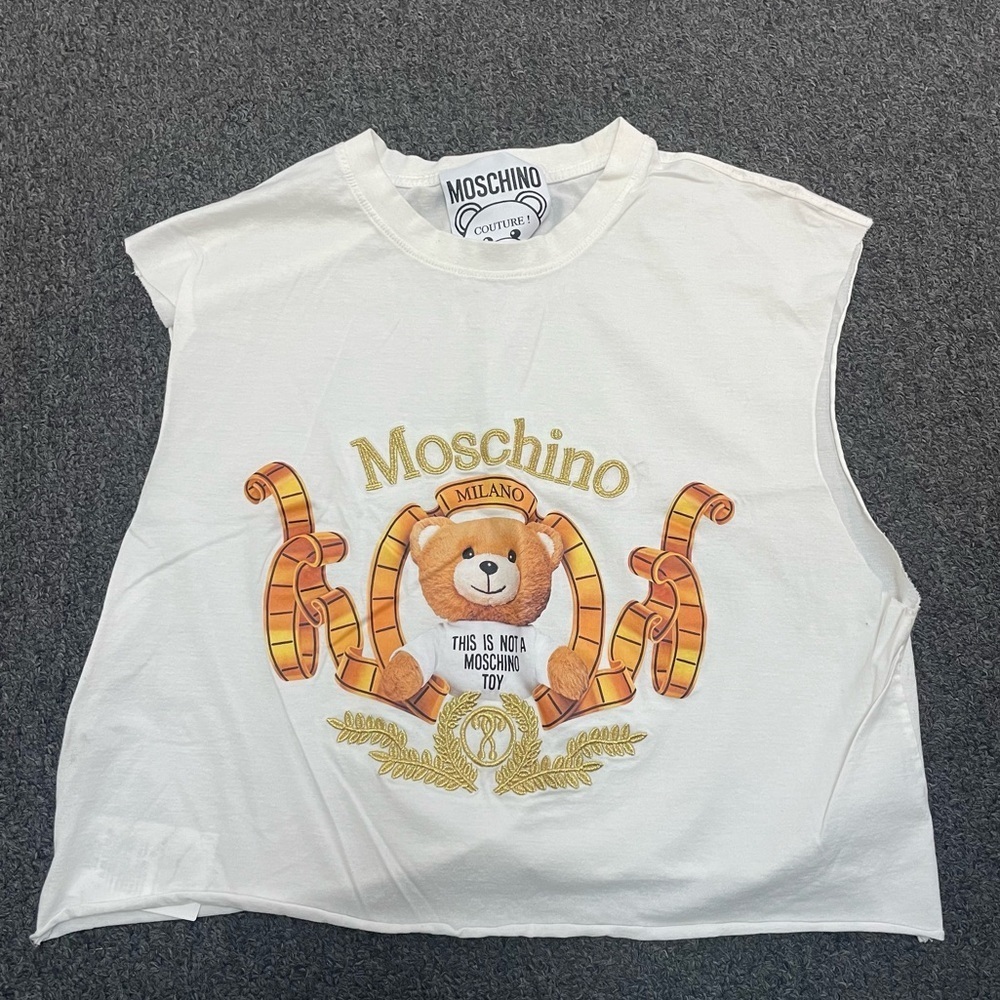 Authentic MOSCHINO Golden bear tank top